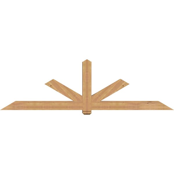 Ekena Millwork Kennewick Timber Gable Bracket, Western Red Cedar, 108"W x 31 1/2"H x 5 1/2"D x 5 1/2"F, 7/12 Pitch GBW108X31X0606KEN00SWR - main